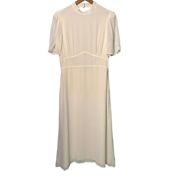 Reformation Dusk Dress in Ivory - Picture 2 of 11